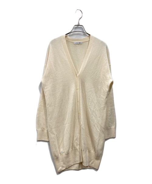 LACOSTE（ラコステ）LACOSTE (ラコステ) カシミヤニットカーディガン アイボリー サイズ:38の古着・服飾アイテム