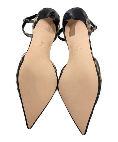 Whim Gazette（ウィムガゼット）Whim Gazette (ウィムガゼット) レオパードポインテッドパンプス ベージュ サイズ:24cmの古着・服飾アイテム