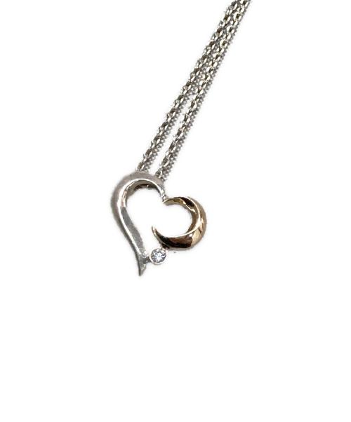 STAR JEWELRY（スタージュエリー）STAR JEWELRY (スタージュエリー) ダイヤハートムーンネックレス シルバーの古着・服飾アイテム