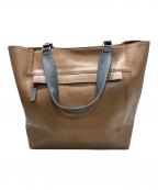 MARGARET HOWELL ideaマーガレット ハウエル アイディア）の古着「レザートートバッグ」｜ブラウン