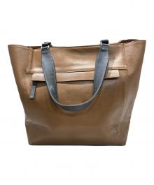 MARGARET HOWELL idea（マーガレット ハウエル アイディア）の古着「レザートートバッグ」｜ブラウン