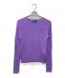 POLO RALPH LAUREN（ポロ・ラルフローレン）の古着「ケーブルコットンニット」｜パープル