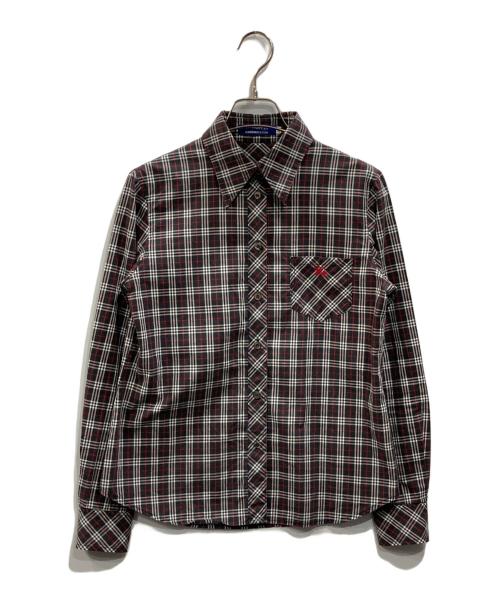 BURBERRY BLUE LABEL（バーバリー ブルー レーベル）BURBERRY BLUE LABEL (バーバリー ブルー レーベル) 長袖シャツ グレー サイズ:38の古着・服飾アイテム