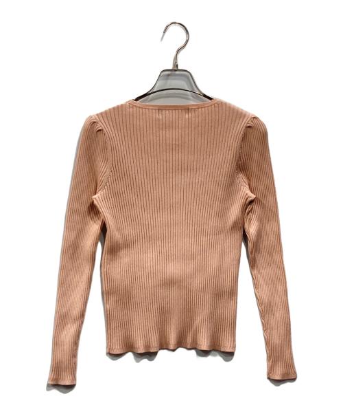 M'S GRACY（エムズグレイシー）M'S GRACY (エムズグレイシー) リボンリブニット ピンク サイズ:38の古着・服飾アイテム