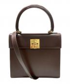 CELINEセリーヌ）の古着「スクエアショルダーバッグ」｜ブラウン