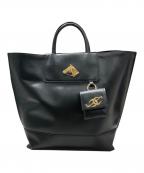 ear PAPILLONNER×BROOKLYN CHARMイアパピヨネ×ブルックリンチャーム）の古着「2WAYバッグ」｜ブラック