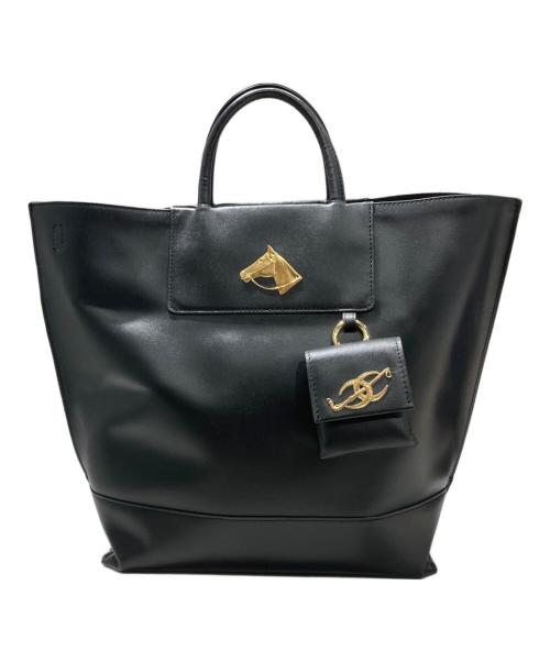 ear PAPILLONNER（イアパピヨネ）ear PAPILLONNER (イアパピヨネ) BROOKLYN CHARM (ブルックリンチャーム) 2WAYバッグ ブラックの古着・服飾アイテム