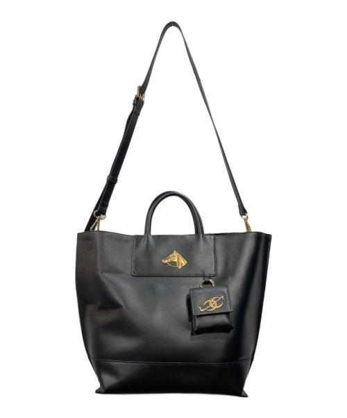 ear PAPILLONNER（イアパピヨネ）ear PAPILLONNER (イアパピヨネ) BROOKLYN CHARM (ブルックリンチャーム) 2WAYバッグ ブラックの古着・服飾アイテム