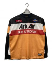 ARKAIR×DEUS EX MACHINA（アークエアー×デウス エクス マキナ）の古着「コラボメッシュカットソー」｜オレンジ