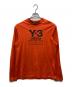 Y-3（ワイスリー）の古着「STACKED LOGO LS TEE」｜レッド