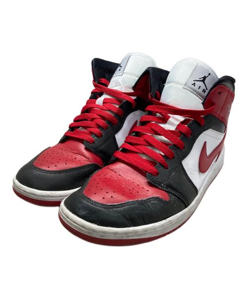 NIKE（ナイキ）NIKE (ナイキ) WMNS AIR JORDAN 1 MID レッド×ブラック サイズ:27.5㎝の古着・服飾アイテム