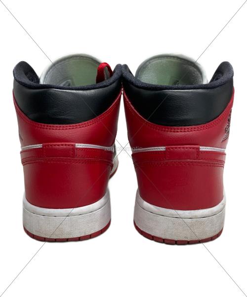 NIKE（ナイキ）NIKE (ナイキ) WMNS AIR JORDAN 1 MID レッド×ブラック サイズ:27.5㎝の古着・服飾アイテム