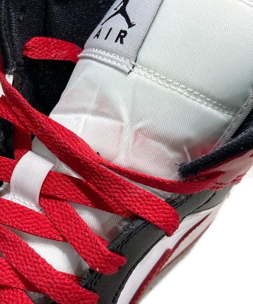 NIKE（ナイキ）NIKE (ナイキ) WMNS AIR JORDAN 1 MID レッド×ブラック サイズ:27.5㎝の古着・服飾アイテム