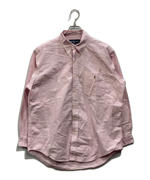 RALPH LAUREN（ラルフローレン）RALPH LAUREN (ラルフローレン) ストライプシャツ ピンク サイズ:LLの古着・服飾アイテム