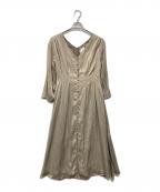 Ameriアメリ）の古着「TUCK SHAPE DRESS」｜ベージュ