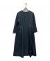 Mila Owen（ミラオーウェン）の古着「構築フレア7分袖ワンピ」｜ネイビー