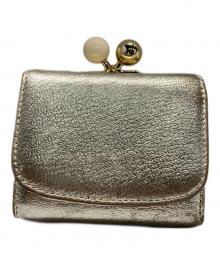 ear PAPILLONNER（イアパピヨネ）の古着「コラボ3つ折り財布」｜ゴールド