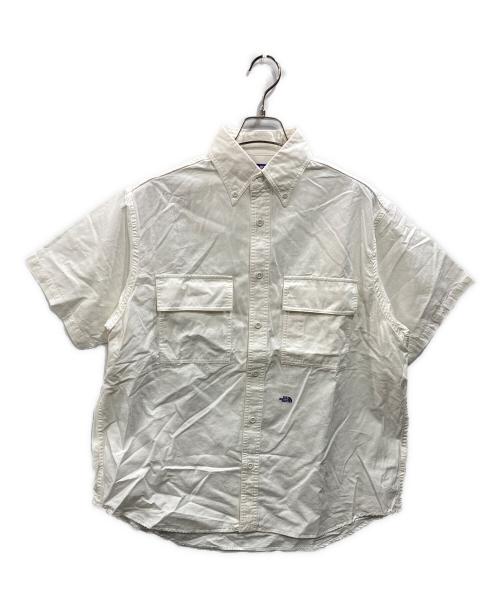 THE NORTHFACE PURPLELABEL（ザ・ノースフェイス パープルレーベル）THE NORTHFACE PURPLELABEL (ザ・ノースフェイス パープルレーベル) Button Down Field S/S Shirt（ボタンダウンフィールドエスエスシャツ） ホワイト サイズ:SIZE Sの古着・服飾アイテム
