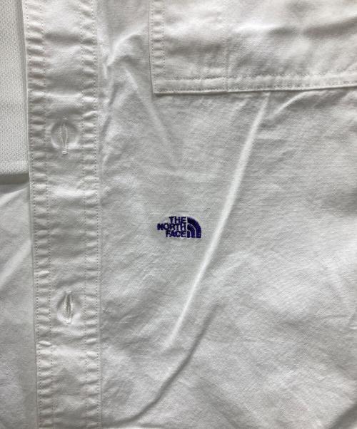 THE NORTHFACE PURPLELABEL（ザ・ノースフェイス パープルレーベル）THE NORTHFACE PURPLELABEL (ザ・ノースフェイス パープルレーベル) Button Down Field S/S Shirt（ボタンダウンフィールドエスエスシャツ） ホワイト サイズ:SIZE Sの古着・服飾アイテム