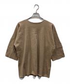 me ISSEY MIYAKEミーイッセイ ミヤケ）の古着「袖切替カットソー」｜ブラウン