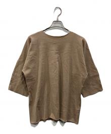 me ISSEY MIYAKE（ミーイッセイ ミヤケ）の古着「袖切替カットソー」｜ブラウン