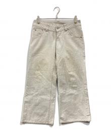 ISSEY MIYAKE（イッセイミヤケ）の古着「Galaxyワイドデニムパンツ」｜ライトグレー