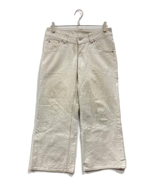 ISSEY MIYAKE（イッセイミヤケ）ISSEY MIYAKE (イッセイミヤケ) Galaxyワイドデニムパンツ ライトグレー サイズ:Lの古着・服飾アイテム