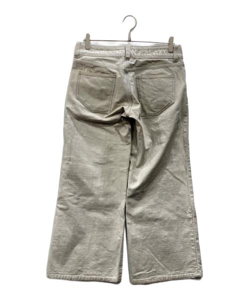 ISSEY MIYAKE（イッセイミヤケ）ISSEY MIYAKE (イッセイミヤケ) Galaxyワイドデニムパンツ ライトグレー サイズ:Lの古着・服飾アイテム