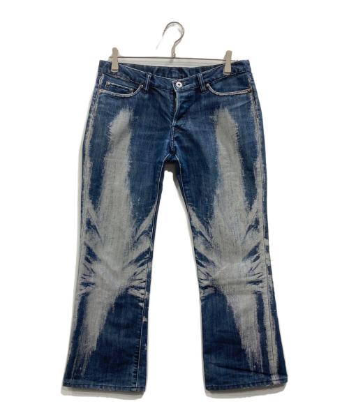 A-POC ABLE ISSEY MIYAKE（エイポック エイブル イッセイ ミヤケ）A-POC ABLE ISSEY MIYAKE (エイポック エイブル イッセイ ミヤケ) Galaxyダメージ柄デニムパンツ インディゴ サイズ:L　84cmの古着・服飾アイテム