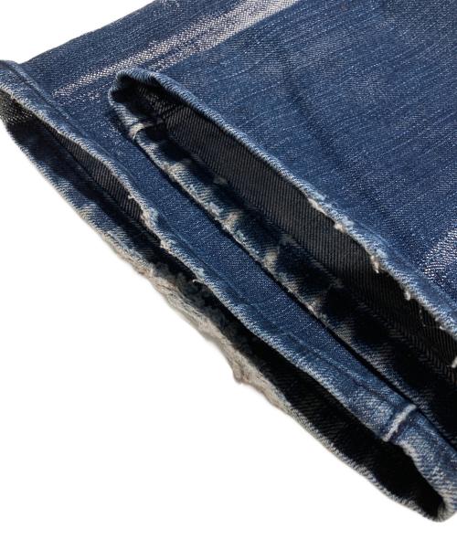 A-POC ABLE ISSEY MIYAKE（エイポック エイブル イッセイ ミヤケ）A-POC ABLE ISSEY MIYAKE (エイポック エイブル イッセイ ミヤケ) Galaxyダメージ柄デニムパンツ インディゴ サイズ:L　84cmの古着・服飾アイテム