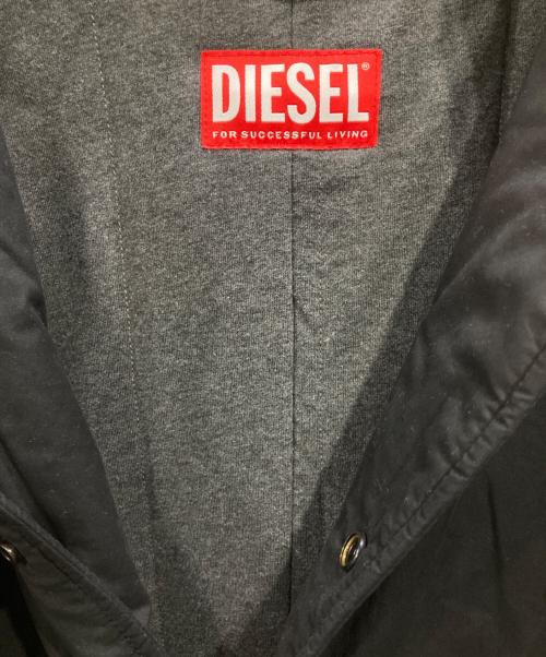 DIESEL（ディーゼル）DIESEL (ディーゼル) フーデッドコート ブラック サイズ:46の古着・服飾アイテム