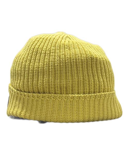 STONE ISLAND（ストーンアイランド）STONE ISLAND (ストーンアイランド) ニット帽 イエロー サイズ:Freeの古着・服飾アイテム