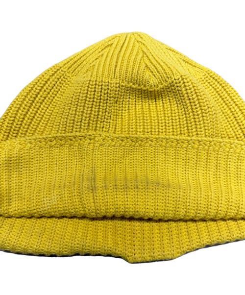 STONE ISLAND（ストーンアイランド）STONE ISLAND (ストーンアイランド) ニット帽 イエロー サイズ:Freeの古着・服飾アイテム