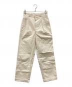 URBAN RESEARCH SHIOTAアーバンリサーチシオタ）の古着「フレンチアーミーチノトラウザー」｜アイボリー