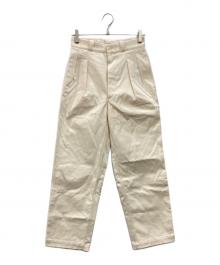 URBAN RESEARCH SHIOTA（アーバンリサーチシオタ）の古着「フレンチアーミーチノトラウザー」｜アイボリー
