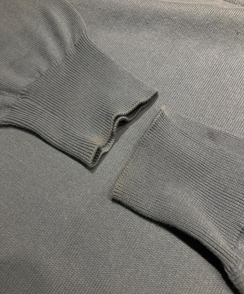 Cruciani（クルチアーニ）CRUCIANI (クルチアーニ) 27ゲージコットン クルーネックレイヤードニット ブルー サイズ:46の古着・服飾アイテム