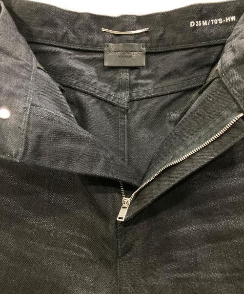 Saint Laurent Paris（サンローランパリ）Saint Laurent Paris (サンローランパリ) フレアブラックデニム ブラック サイズ:W30の古着・服飾アイテム