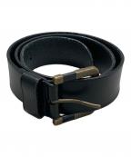 Saint Laurent Parisサンローランパリ）の古着「レザーベルト」｜ブラック
