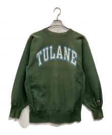 Champion（チャンピオン）の古着「リバースウィーブスウェット」｜カーキ