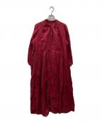 nest Robeネストローブ）の古着「リネンワンピース」｜レッド