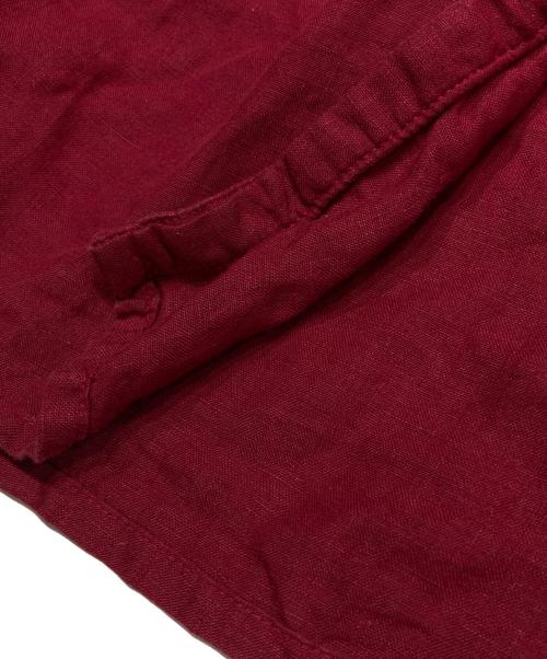 nest Robe（ネストローブ）nest Robe (ネストローブ) リネンワンピース レッド サイズ:Fの古着・服飾アイテム