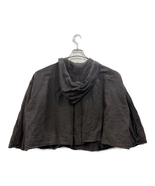 nest Robe（ネストローブ）nest Robe (ネストローブ) リネンフォークロアショートブラウス グレー サイズ:Freeの古着・服飾アイテム