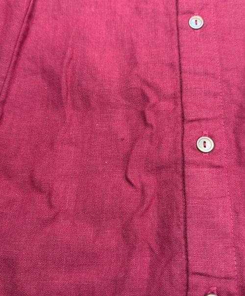nest Robe（ネストローブ）nest Robe (ネストローブ) リネンシャツワンピース レッド サイズ:Freeの古着・服飾アイテム