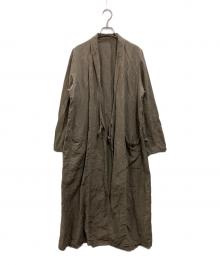 nest Robe（ネストローブ）の古着「リネンガウンコート」｜カーキ