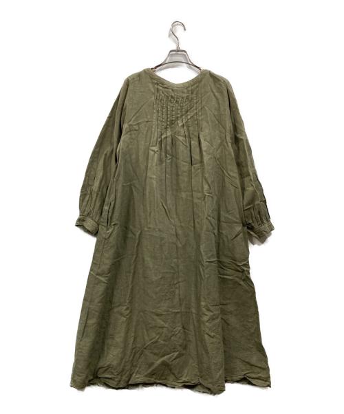 nest Robe（ネストローブ）nest Robe (ネストローブ) リネンシャツワンピース カーキ サイズ:表記なしの古着・服飾アイテム