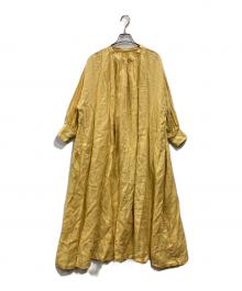 nest Robe（ネストローブ）の古着「リネンブラウスワンピース」｜イエロー