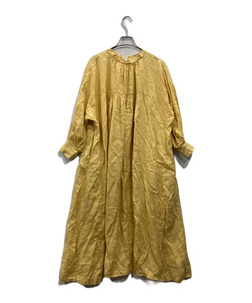 nest Robe（ネストローブ）nest Robe (ネストローブ) リネンブラウスワンピース イエロー サイズ:Freeの古着・服飾アイテム