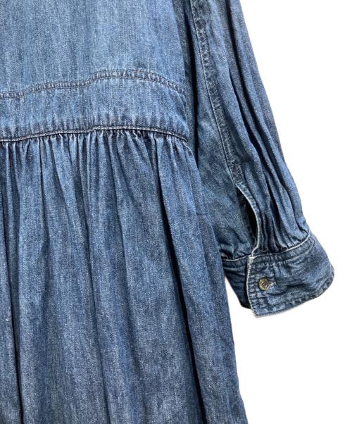 nest Robe（ネストローブ）nest Robe (ネストローブ) デニムシャツワンピース ブルー サイズ:Freeの古着・服飾アイテム