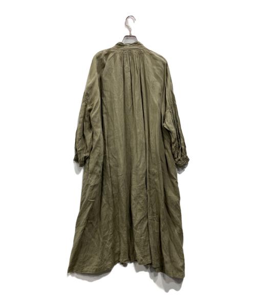 nest Robe（ネストローブ）nest Robe (ネストローブ) リネンシャツワンピース グリーン サイズ:Freeの古着・服飾アイテム