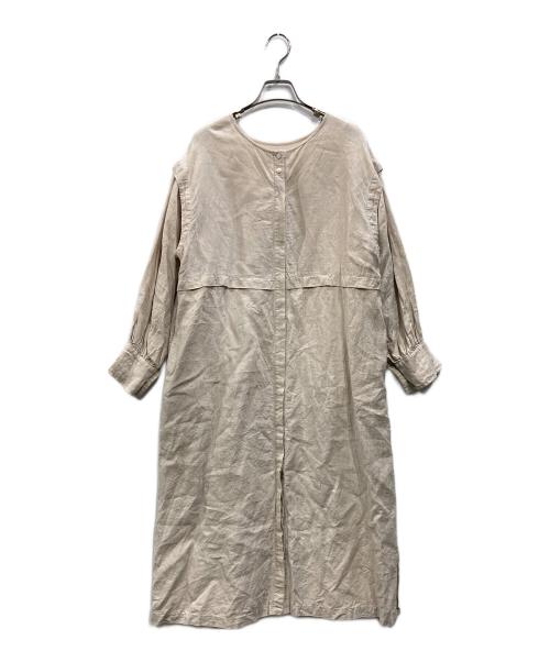 nest Robe（ネストローブ）nest Robe (ネストローブ) リネンワンピース ベージュ サイズ:Freeの古着・服飾アイテム